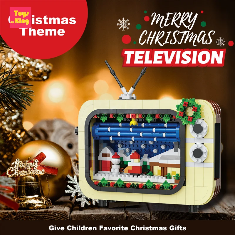 Bloques de construcción TV estilo Retro para niños - imagen 3