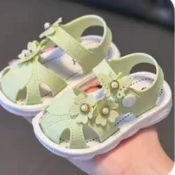 Sandalias transpirables para niños con suela blanda antideslizante