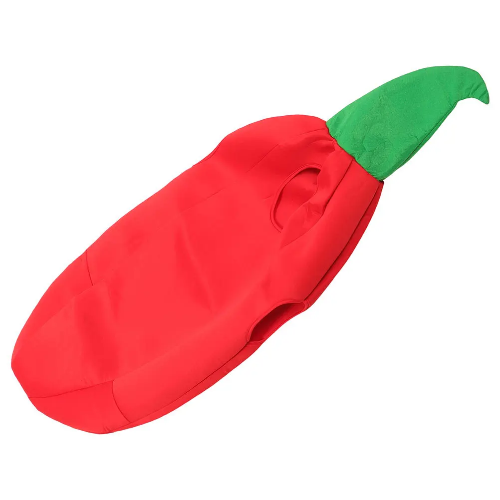 Disfraz de Cosplay de Chili Pepper para niños, ropa de fiesta de tela fresca, traje de actuación de mascarada divertida, ropa de Chili Pepper - imagen 5