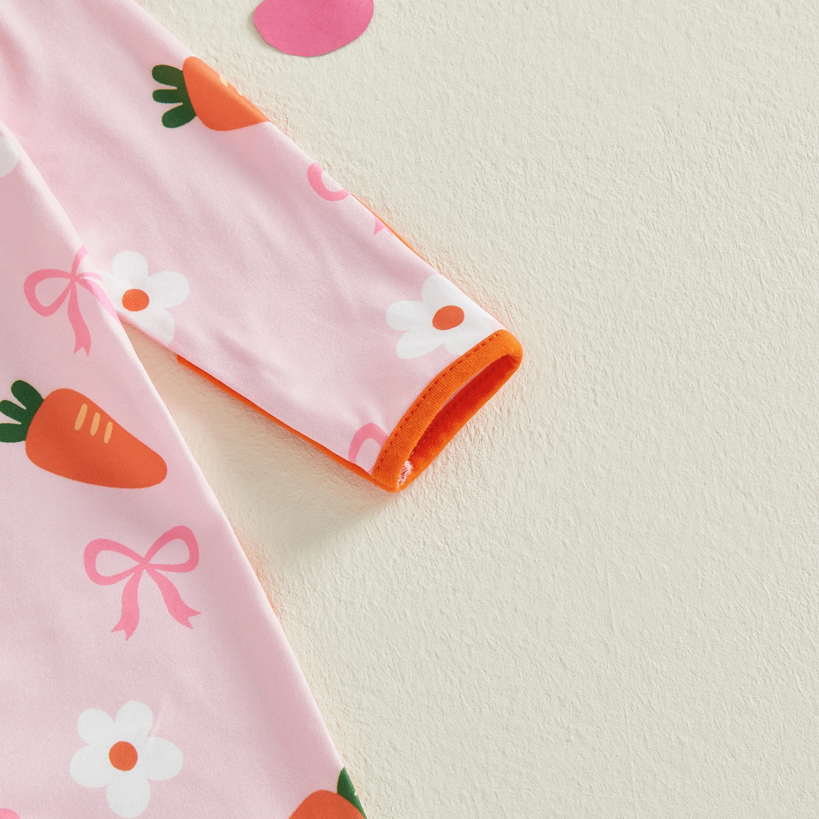 Mono manga larga bebita niña con estampado zanahoria - imagen 5