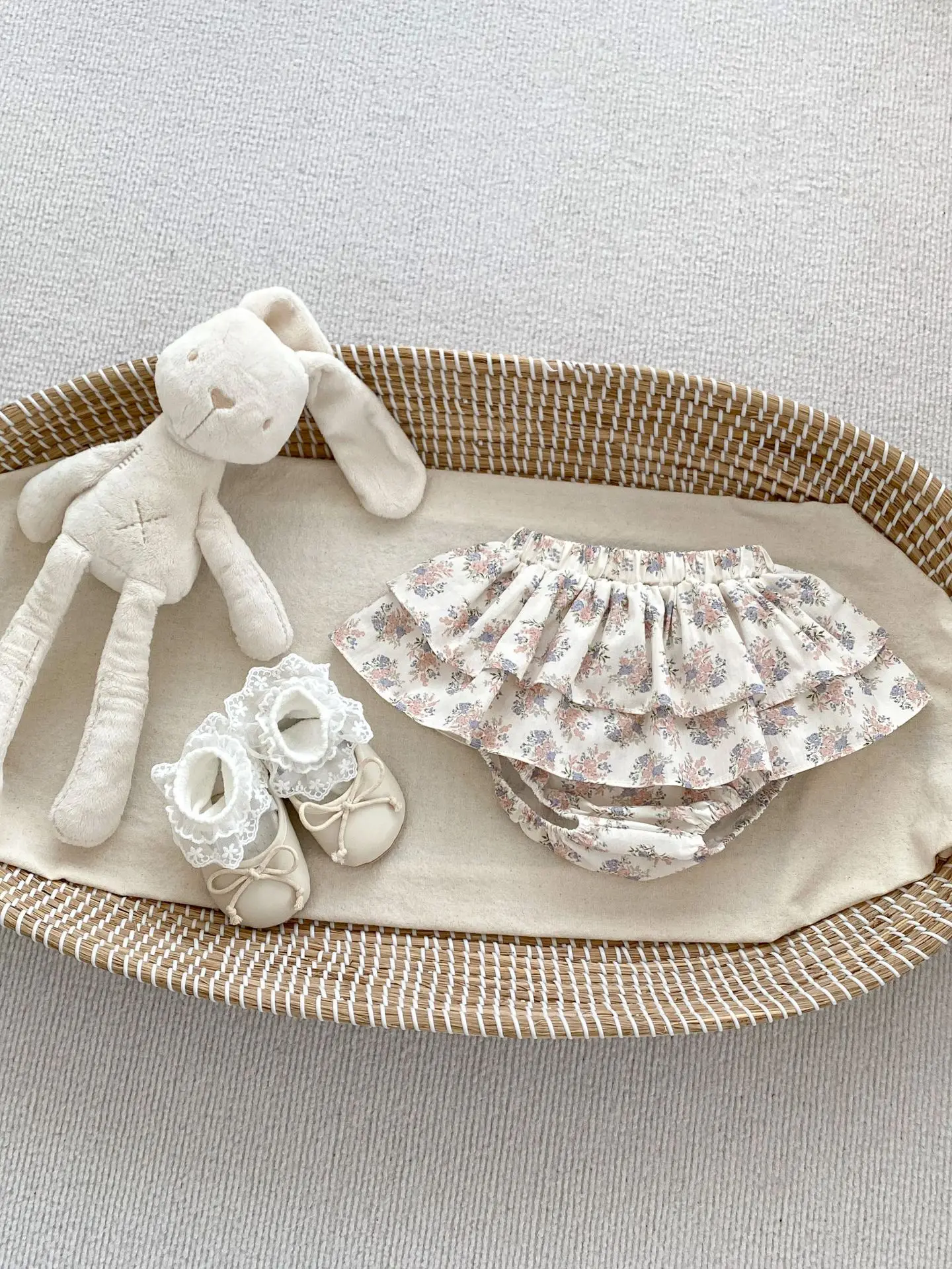 Milancel pantalones cortos de algodón para niña – estampado floral - imagen 5