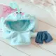 Blue hoodies-shorts