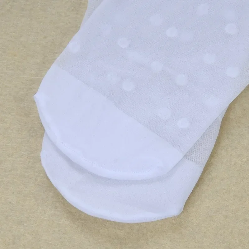 Medias para niñas, colores caramelo, bonito Collant blanco con puntos y mariposas para bebés, pantimedias para niños, medias de malla para otoño, verano y primavera - imagen 5