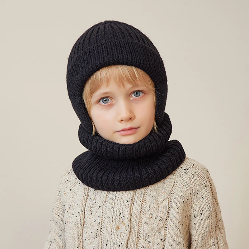Gorro y bufanda tejidos para niños – Protección orejas y cuello - imagen 5