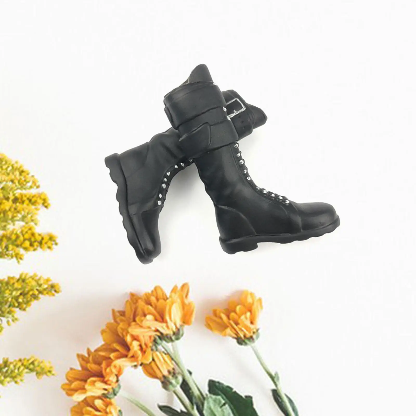 1/6 Scale Figure Long Boots Decor Costume Dress up Accessory Fashion Miniature Boots for 12in Doll Model Model Figures Accessory
