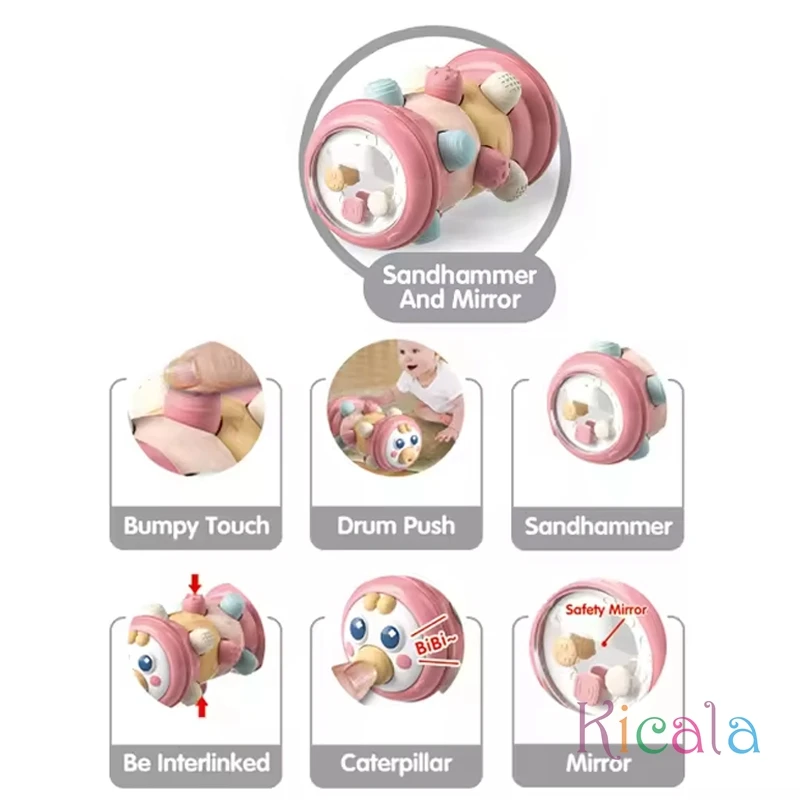Rodillo educativo sensorial para bebé 0-12 meses - imagen 4