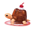 Coffee jelly turtle