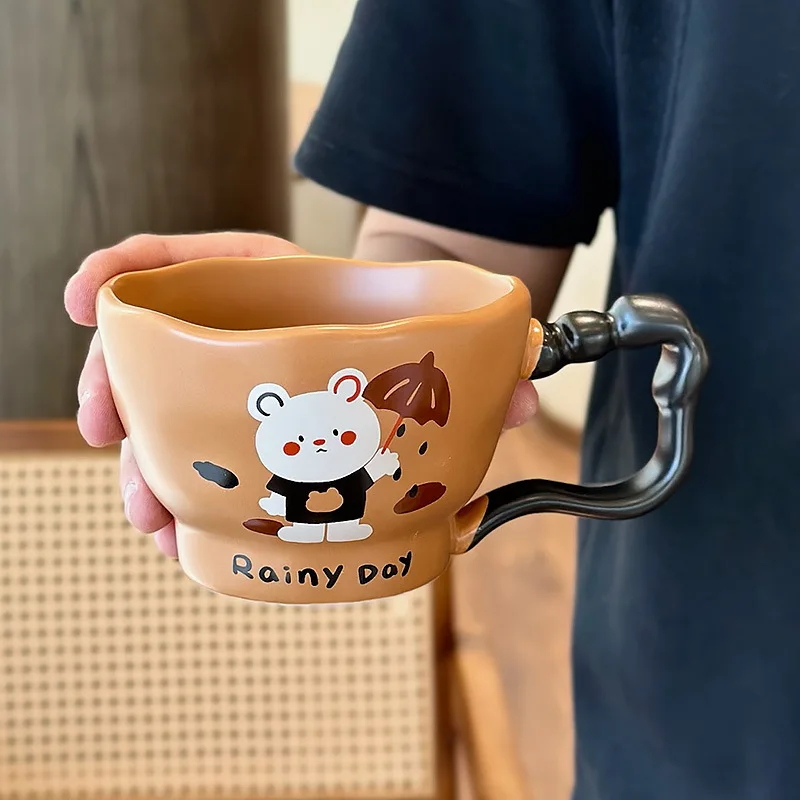 Taza de cerámica de oso en caja decorativa