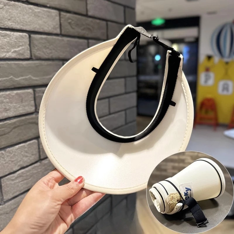 1 pieza de gorra de verano de dibujos animados para niños lindo oso hueco niños sombrilla sombrero moda ala grande alumnos sombrero de viaje para niño niña - imagen 4