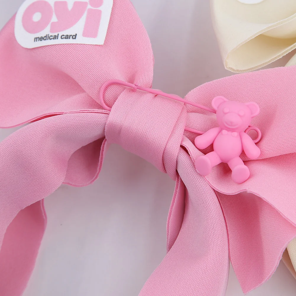 Diademas de lazo grande con estampado de letras para niñas, diademas de oso, aro de pelo ancho, fiesta de baile, Cosplay, tocado para niños - imagen 3