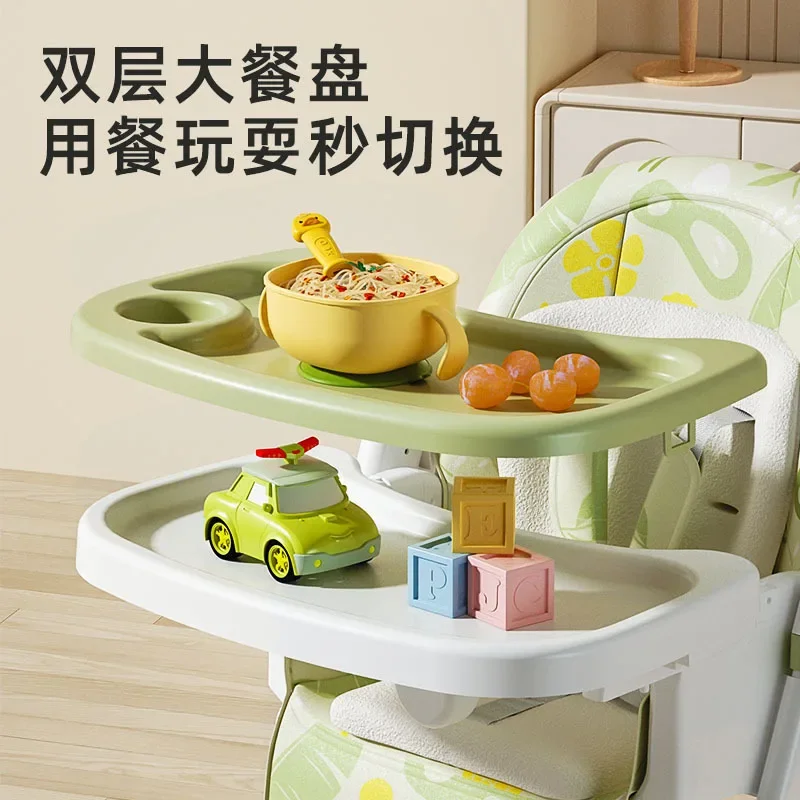 Silla de comedor para bebé, mesa de comedor para el hogar para niños que puede sentarse y acostarse, silla de aprendizaje multifuncional portátil - imagen 5