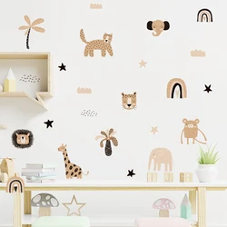 Pegatinas de pared arcoíris bohemio para habitación infantil