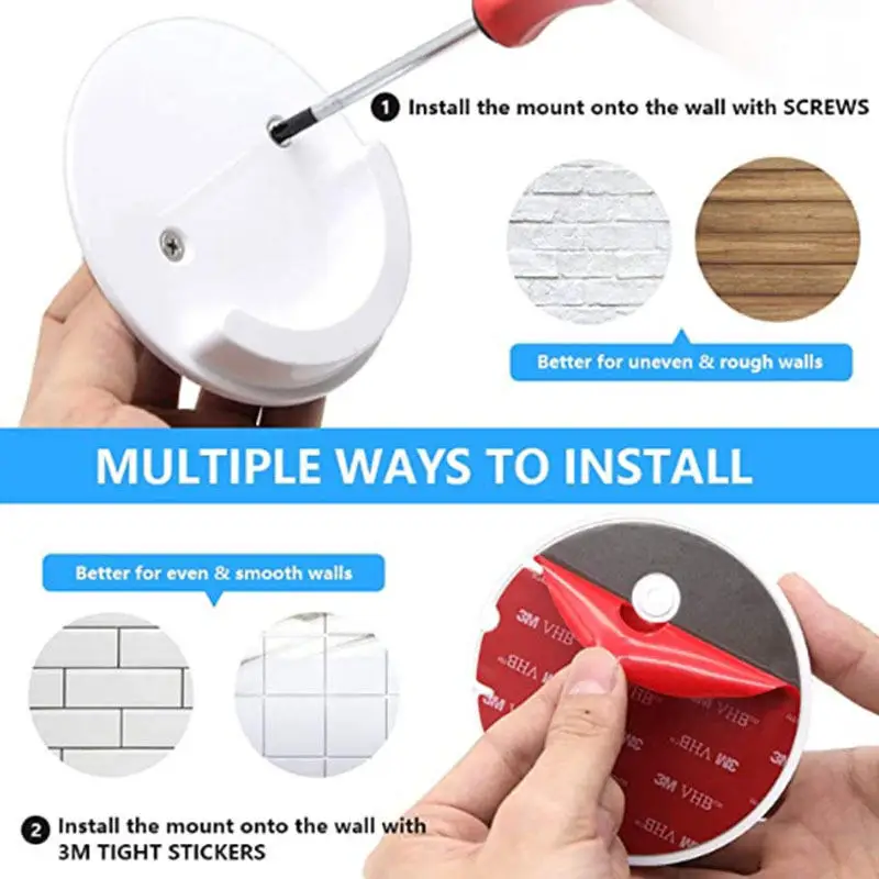 Nuevo soporte para colgar en barra, barra Circular anticaída en forma de varilla, cortina de ducha, gancho adhesivo antideslizante - imagen 3