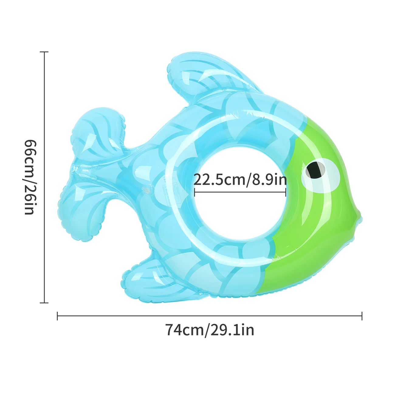 Piscina inflable en forma de pez hinchable para adultos verano - imagen 5