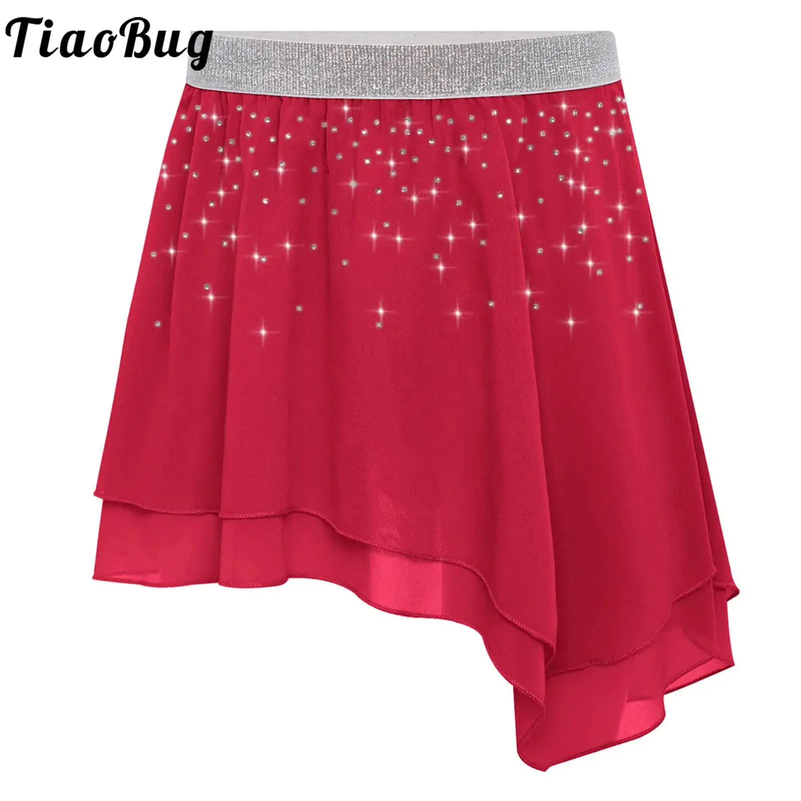Tutú ballet niña con cintura elástica y lentejuelas brillantes - imagen 2