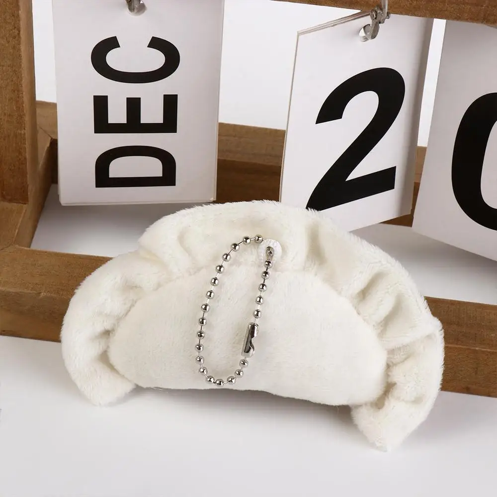 Plush Dumpling Plush Keychains Soft Creative Cartoon Plush Keyring Stuffed Cute Dumpling Plush Pendant Girls Gifts - imagen 3