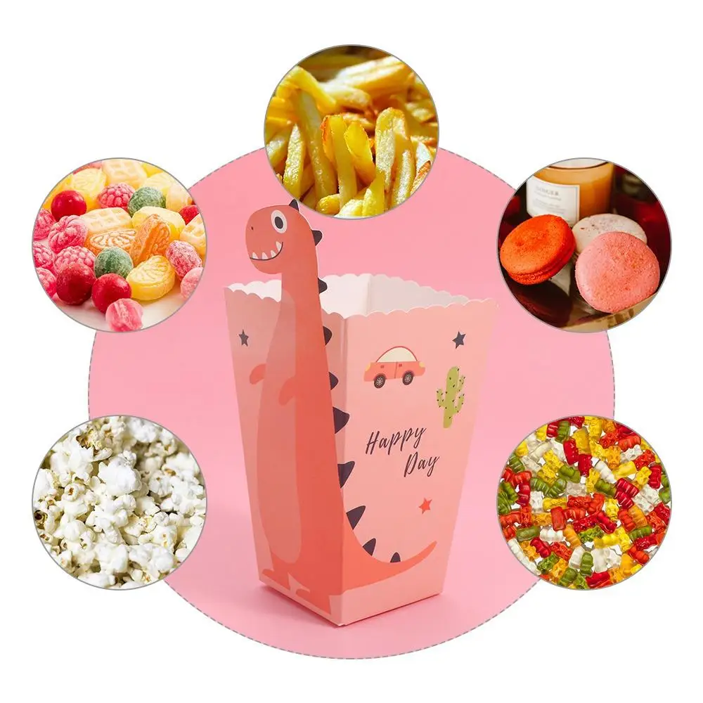 Cajas de dinosaurios de dibujos animados para niños, decoración de fiesta de cumpleaños, 12 piezas - imagen 5