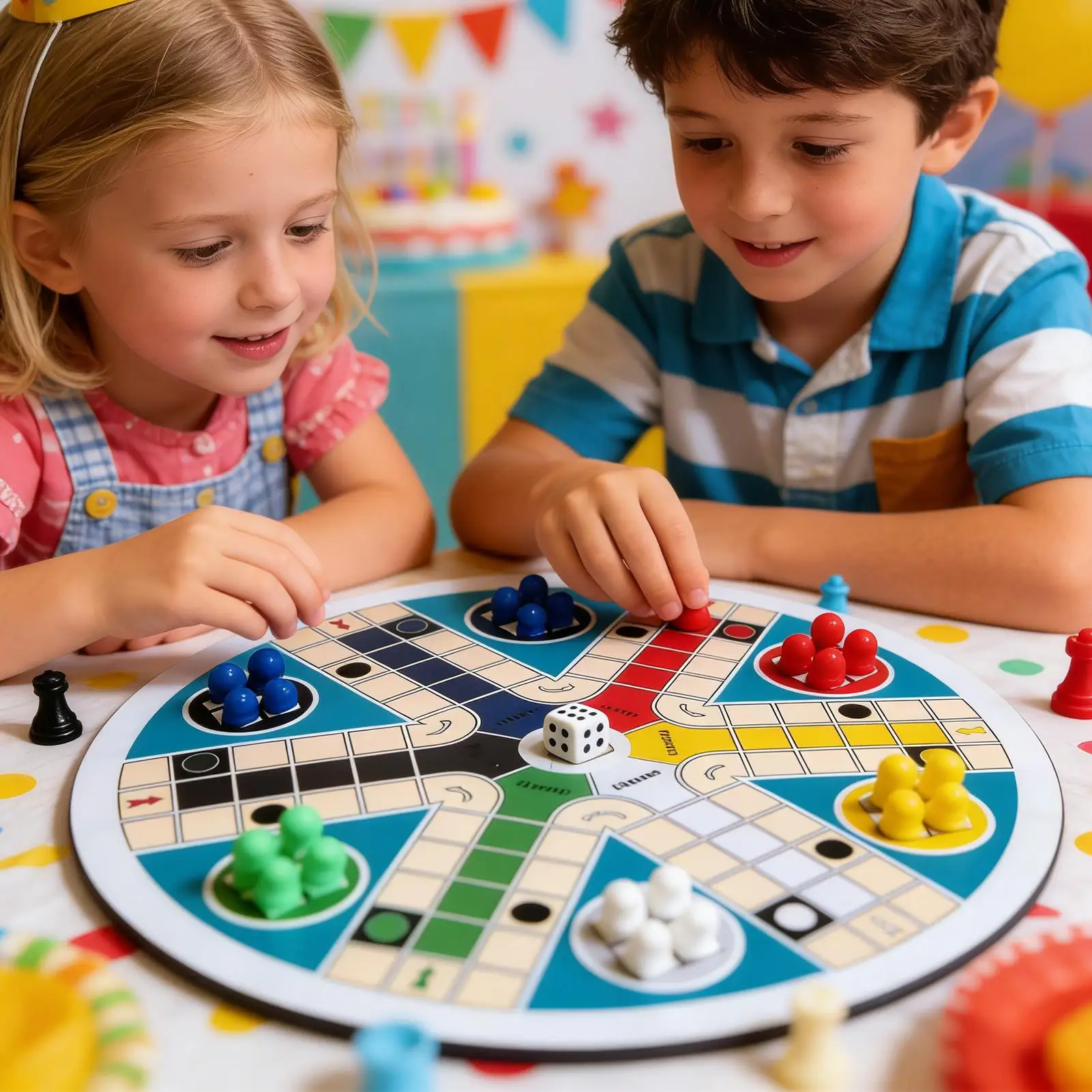 Juego de mesa educativo plegable tipo ajedrez, damas y Ludo - imagen 5