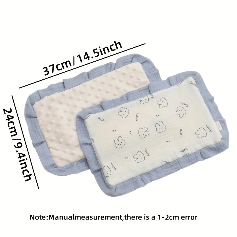 Almohada plana para bebé recién nacido – cojín de algodón con estampado - imagen 4