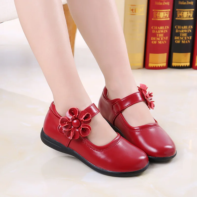 Zapatos de fiesta niña – mocasines de cuero antideslizantes - imagen 2