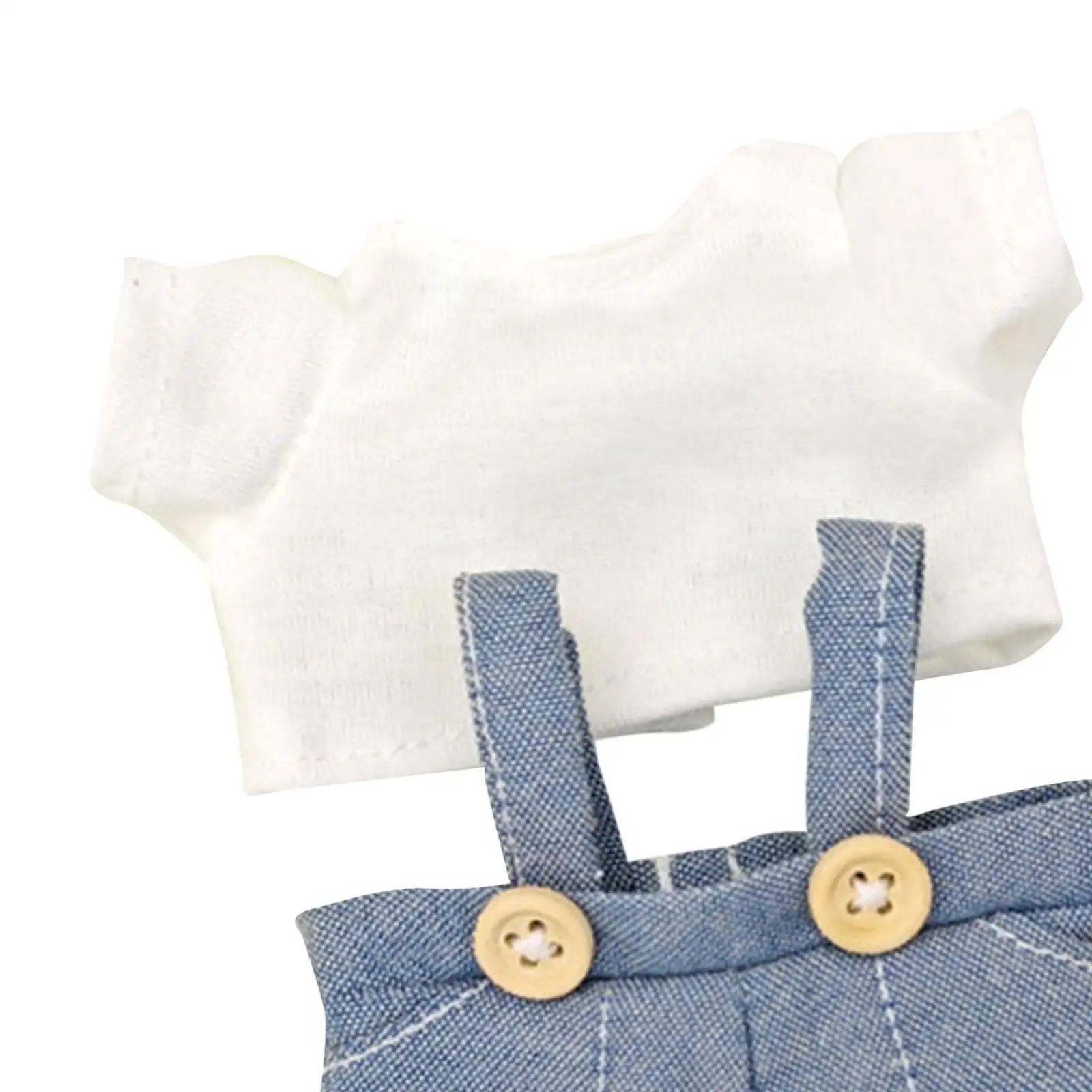 Plush Doll Clothes, DIY Photo Props Flexibility Fashion for Little Girls, Costumes Girl Doll Clothes for 17cm Dolls