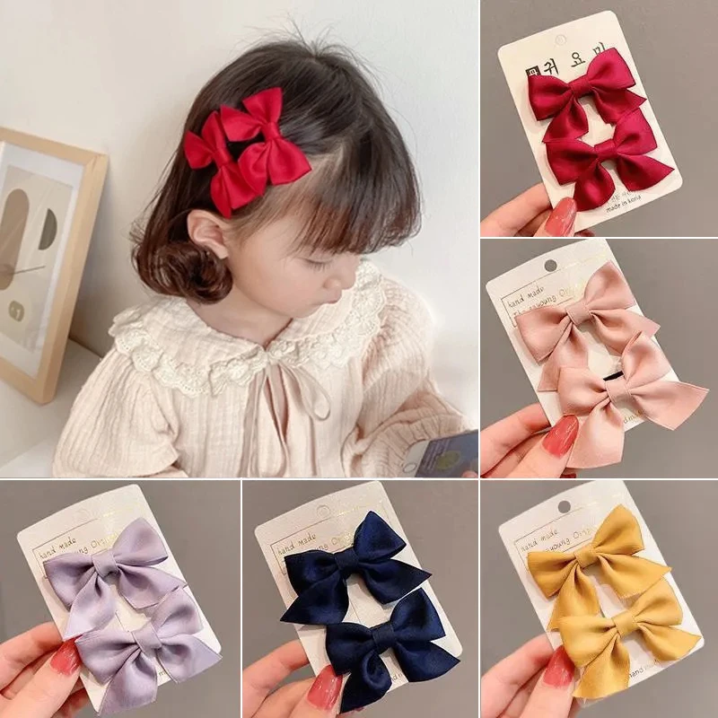 Accesorios para el cabello de estilo coreano para niños y bebés, horquillas para el cabello estilo lazo, pinzas para el cabello para niños, pasadores, tienda al por mayor