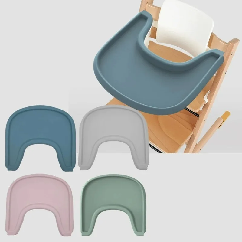 Trona para bebé con tapete de silicona suave, cojín ergonómico y mesa - imagen 4