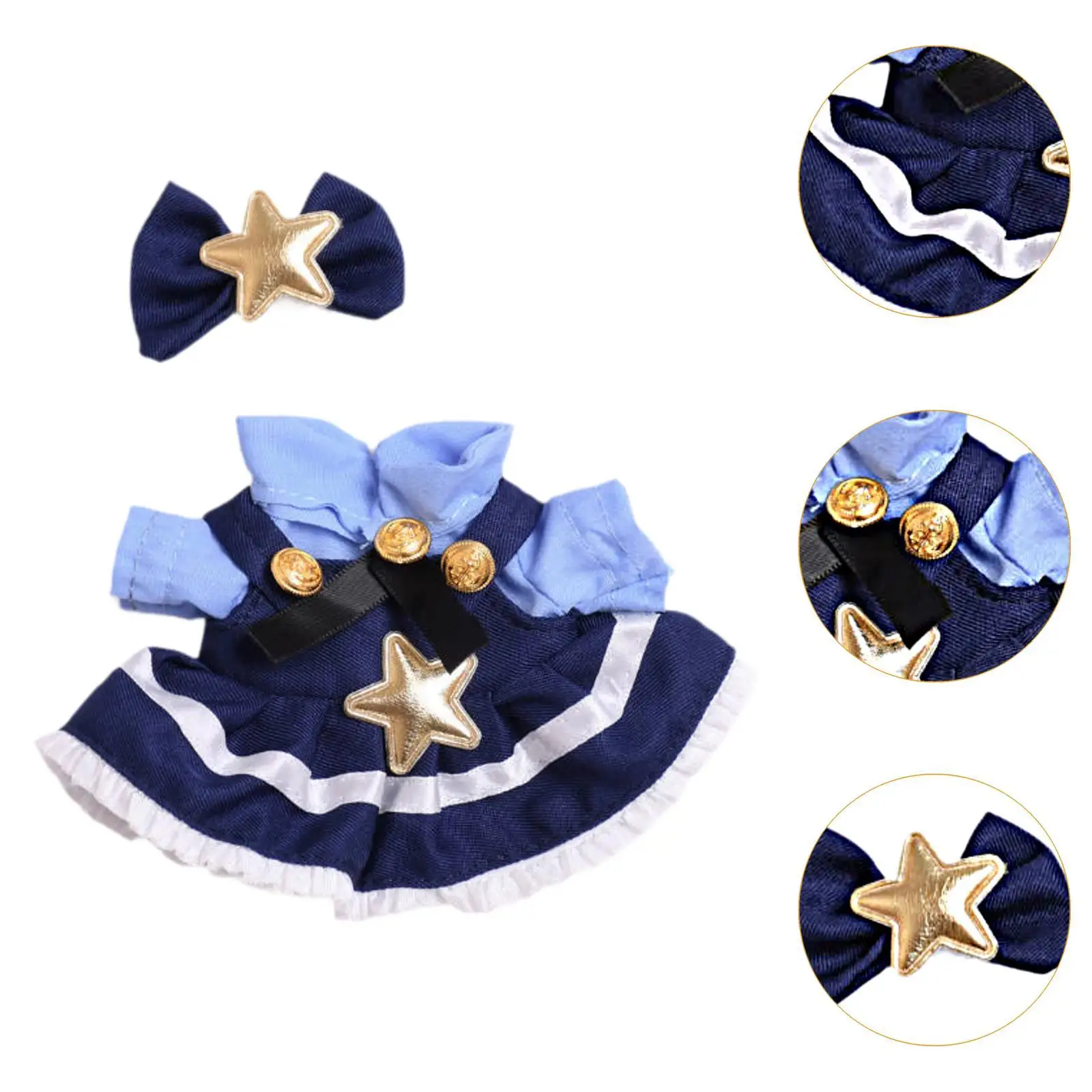 15cm Doll Clothes DIY Soft Costumes Dress Up,Doll Accessories,Pretend Play,Photo Props Girls Doll Clothing Doll Dress