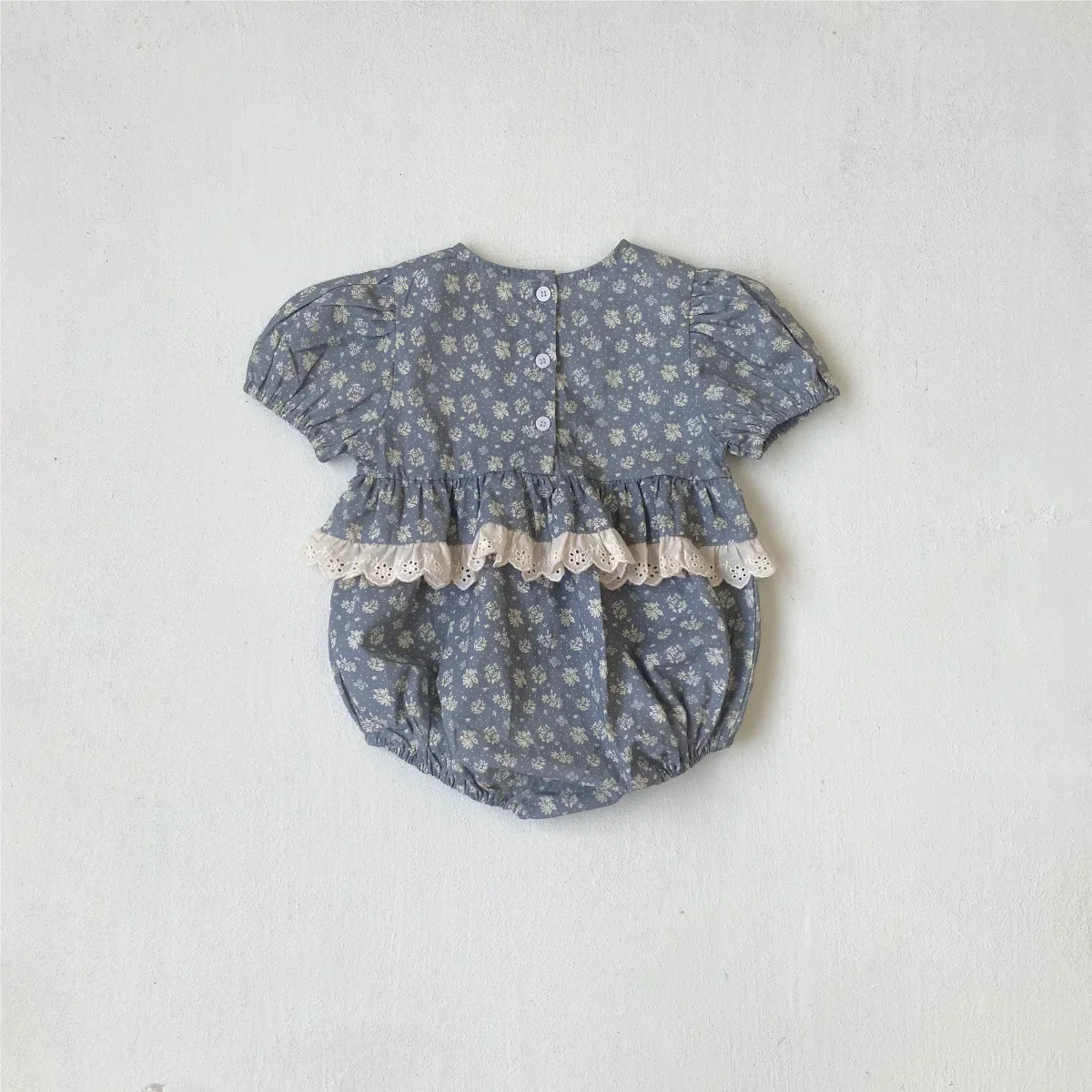 MILANCEL nuevo mono de otoño para bebé de 0 a 2 años lindo Floral transpirable niñas mono de encaje niño dulce suelto de una pieza - imagen 3