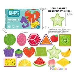 Puzzle magnético infantil con letras números y animales para nevera