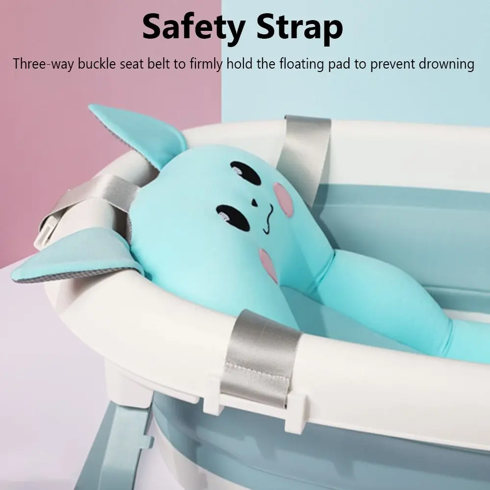 Almohada suave ajustable, almohadilla para bañera de bebé, asiento de bañera antideslizante, cómodo cojín de ducha de soporte de baño infantil de seguridad para recién nacidos - imagen 5