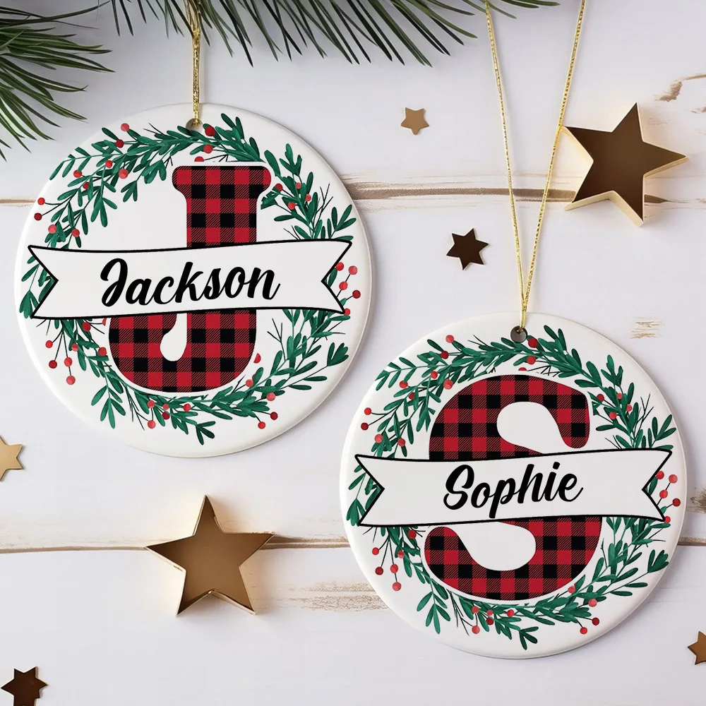 Adorno de Navidad personalizado con nombre - Regalo para bebé - imagen 4