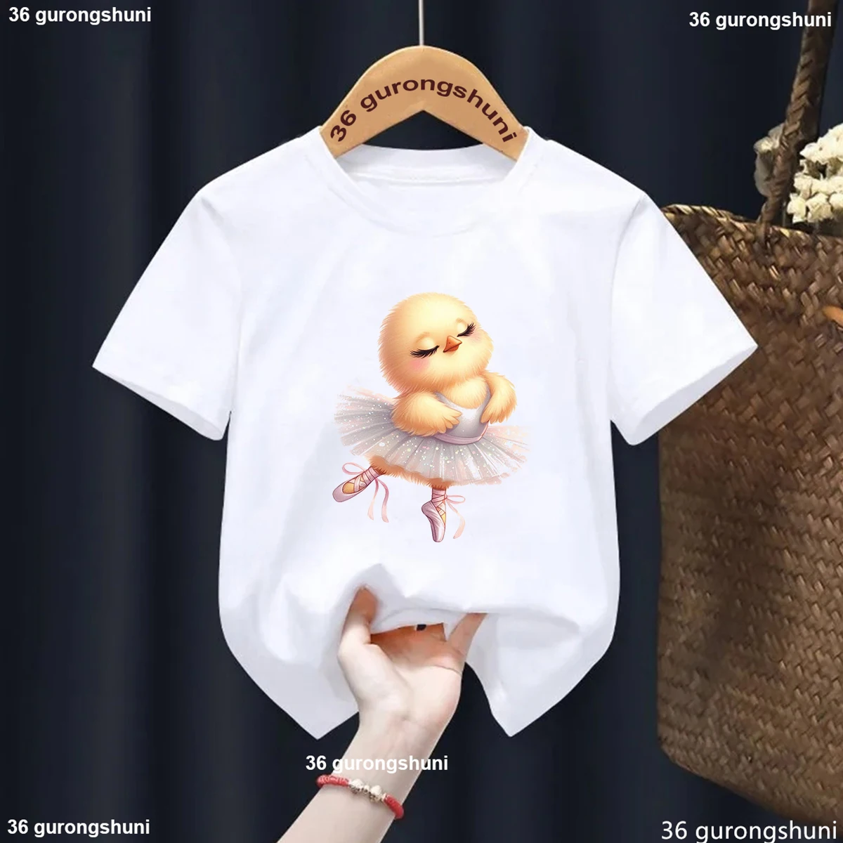 Camiseta estampado animalitos originales para niña - imagen 2