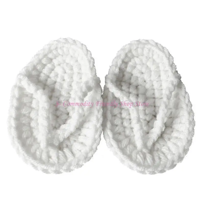 Zapatillas bebé ganchillo 85AE – Accesorios fotografía recién nacido - imagen 2