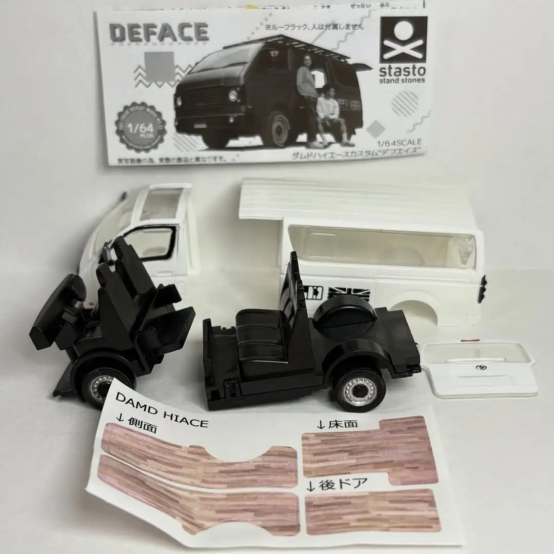 Stasto Furgoneta Camper 1/64 PLUS – Juguete ensamblable con puerta - imagen 4