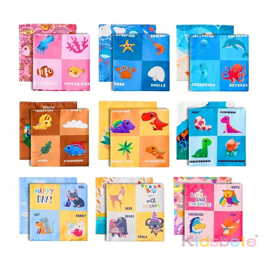 Caja de pañuelos sensorial Montessori para bebé