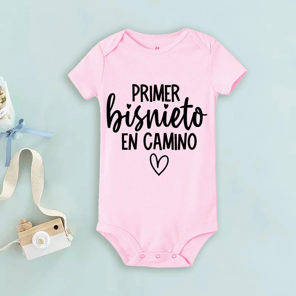 Hola gran abuelo abuela anuncio de embarazo mameluco ropa infantil mono recién nacido regalos de Baby Shower - imagen 4