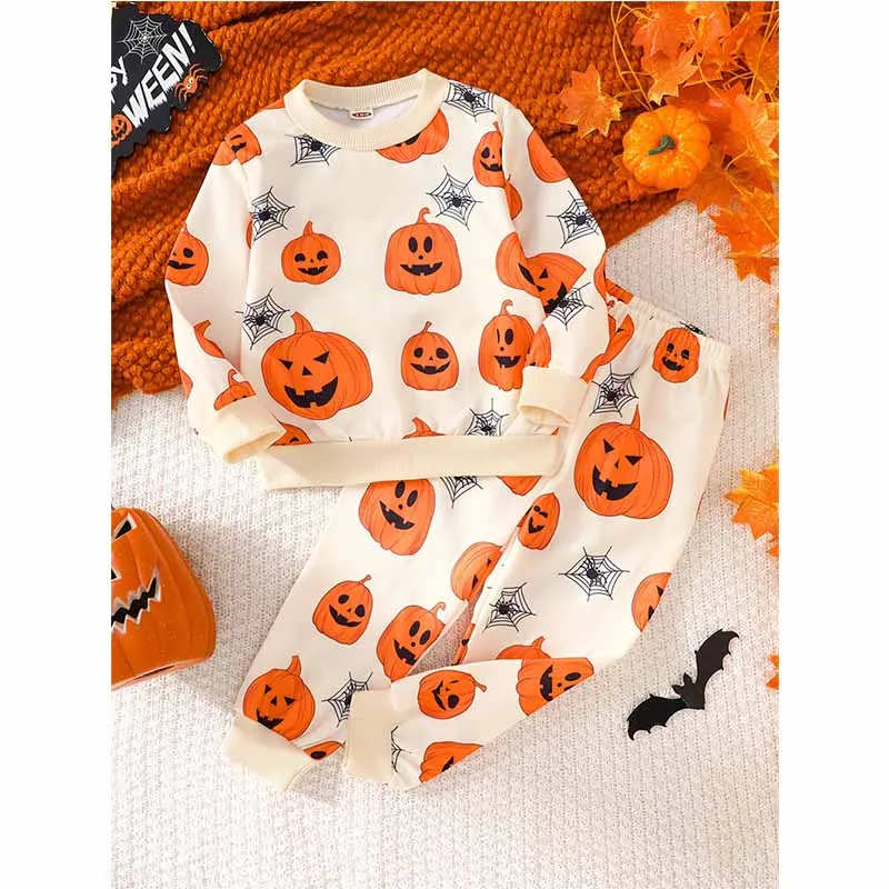Pijama Halloween infantil manga larga con estampado de disfraz - imagen 4