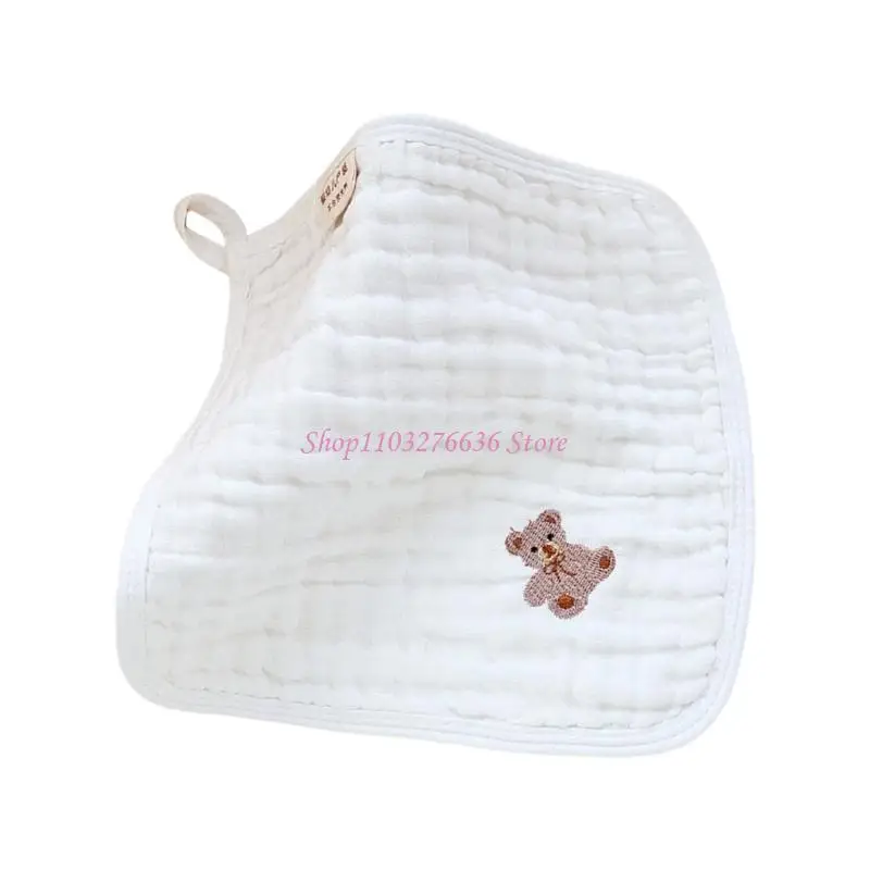 Paño para eructar algodón para bebé R6FD, 1 ud./5 uds., pañuelo pequeño, toalla 6 capas para niño