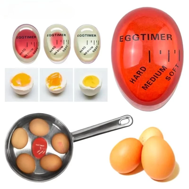 Temporizador de huevos electrónico rojo para cocinar a la perfección - imagen 4