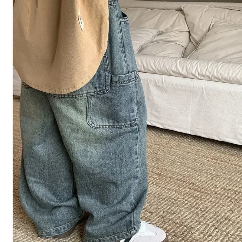 Pantalones vaqueros niño pierna ancha con bolsillos grandes - imagen 4