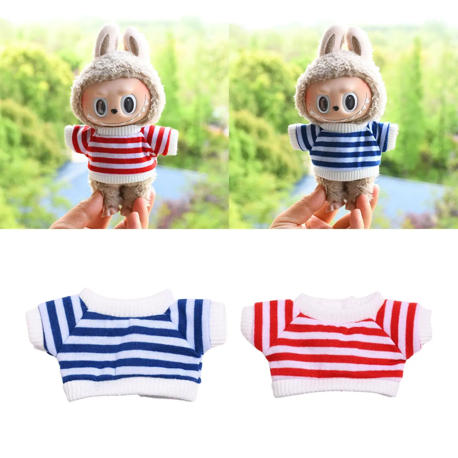 Stuffed Doll Crewneck Tee Educational Make Your Own Dolls for 6.69'' Doll