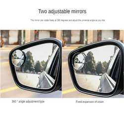 Espejo retrovisor convexo para bebé – Visión 360° sin marco HD