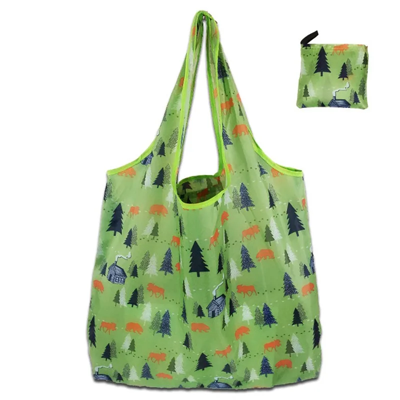 Bolsa maternal reutilizable ecológica – Plegable floral para compras - imagen 3