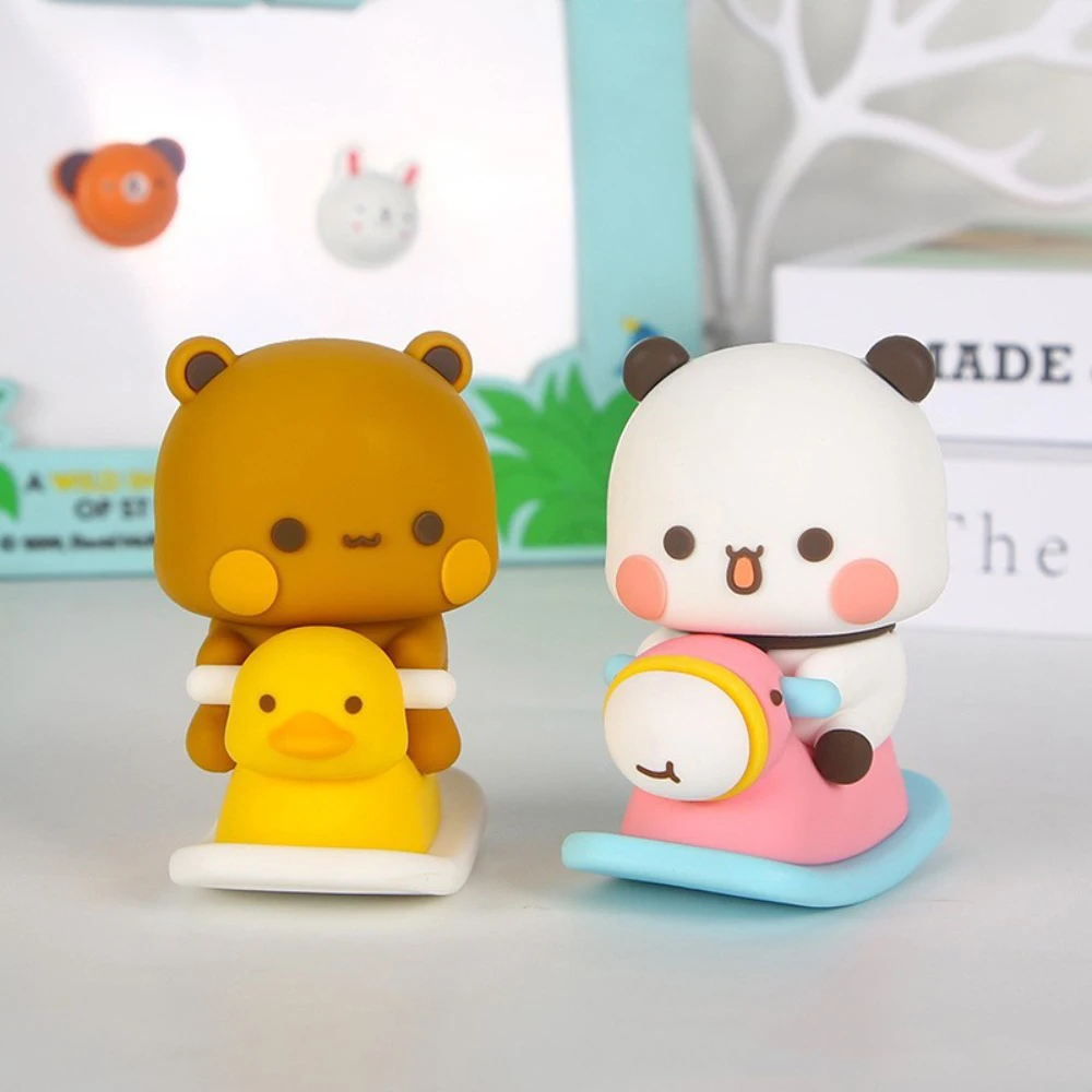 Figura de oso Panda de Bubu Dudu, juguete coleccionable, lindo Oso De Acción Kawaii, muñeco de adorno para el hogar, Deroc, regalo de cumpleaños y Navidad - imagen 5