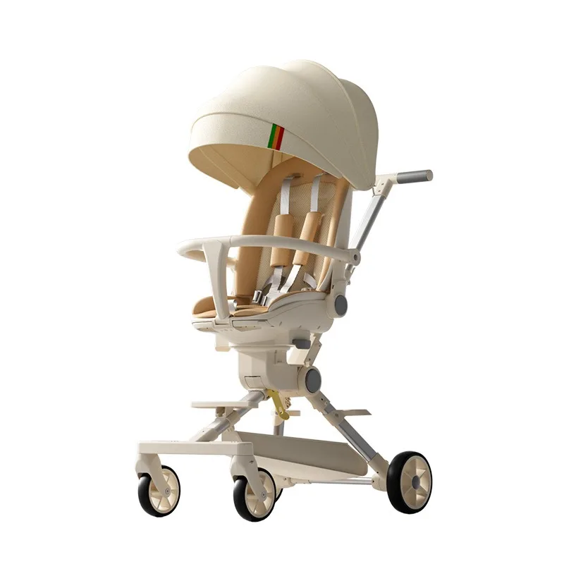 Carrito de paseo alto reversible y reclinable para bebés