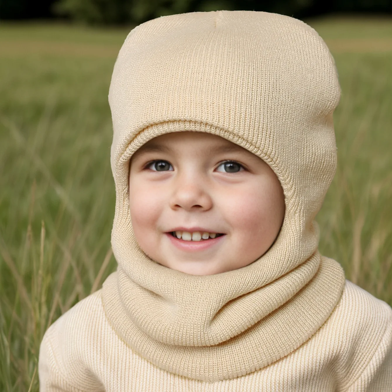 Gorro infantil con orejeras + jersey térmico para invierno - imagen 4