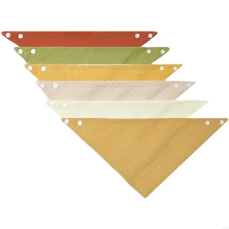 D7YD práctica toalla para bebé Baberos para recién nacidos cómoda tela crepé cómoda y larga toalla babeante para regalo para y - imagen 5