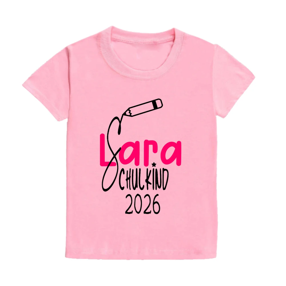 Camiseta escolar personalizada con nombre – Regalo primer día colegio