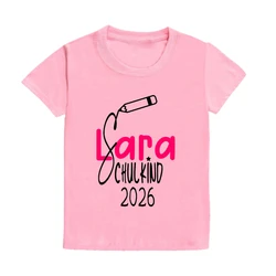 Camiseta escolar personalizada con nombre – Regalo primer día colegio